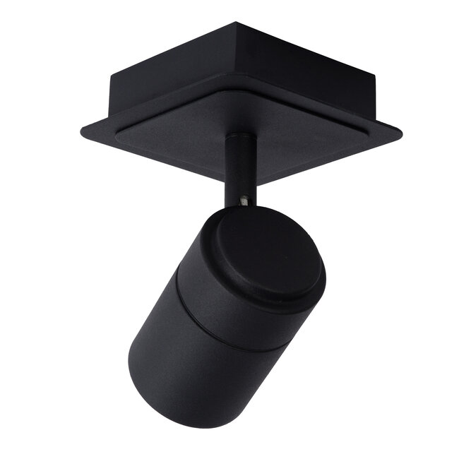 LENNERT - Ceiling spotlight Bathroom - LED Dim. - GU10 - 1x5W 3000K - IP44 - Black - 26958/05/30
