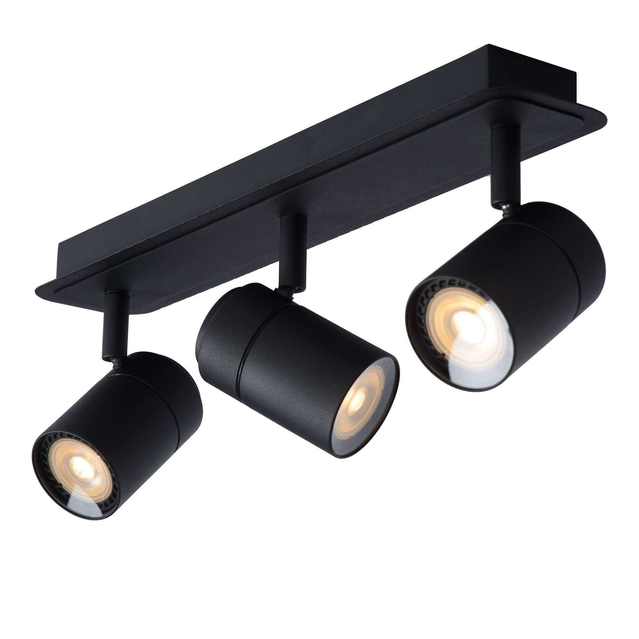 Gleonlux Opbouwspot, IP44, plafondlamp voor badkamer, led-inbouwspot, plafond, 230 V, waterdicht, 80 x 65 mm, aluminium, rond, zwart, downlight voor ledmodules, 1 stuk