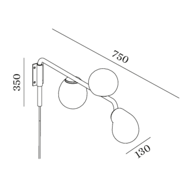 Wandlamp DRO WALL 1.0 COMPOSITION