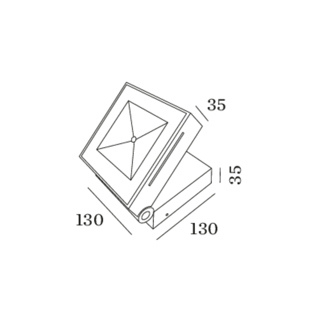 Applique X-Beam 1.0 LED Gris foncé IP65 Extérieur