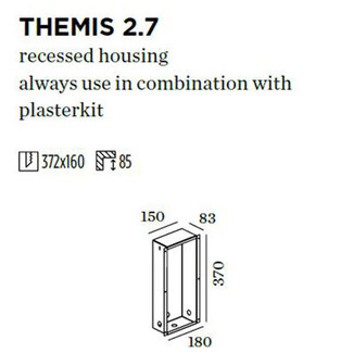 Wever & Ducré Maison encastrable Themis WALL 2.7