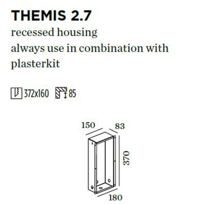 Maison encastrable Themis WALL 2.7