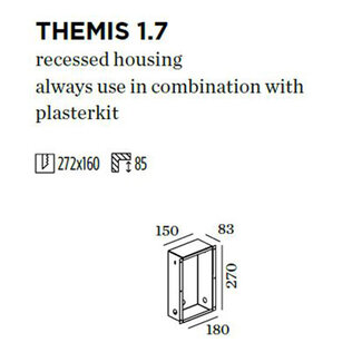 Wever & Ducré Maison encastrable Themis WALL 1.7