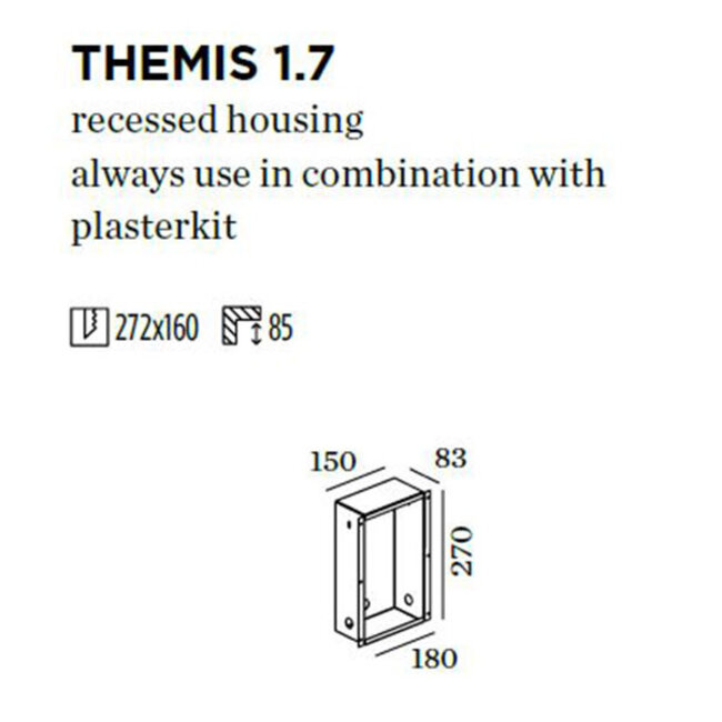 Maison encastrable Themis WALL 1.7