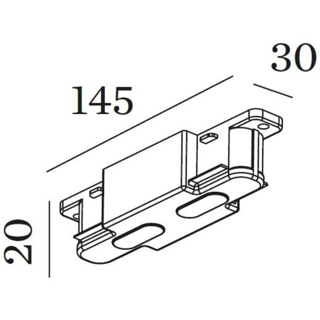 1-Phase Track Voeding Centraal