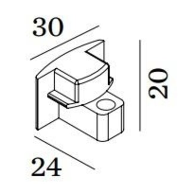 1-Phase Track End Cap