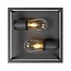 CARLYN - Ceiling light Bathroom - 2xE14 - IP54 - Black - 27100/02/30