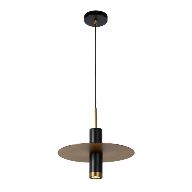 SELIN - Hanging lamp Bathroom - Ø 25 cm - 1xGU10 - IP44 - Black - 03444/01/30