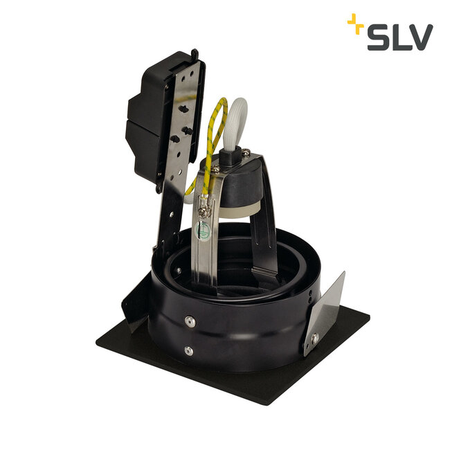 INDI REC 1S QPAR51 recessed spotlight GU10 black