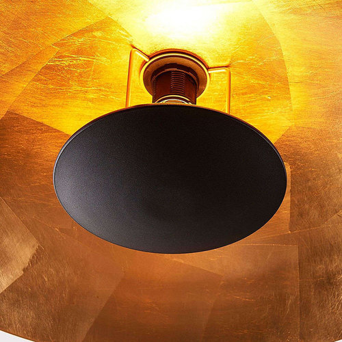 QAZQA Moderne plafondlamp zwart met goud - Emilienne 99270