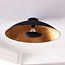 Modern ceiling lamp black with gold - Emilienne 99270