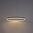 Design ring hanglamp zwart 80cm incl. LED en dimmer - Anello 	99149
