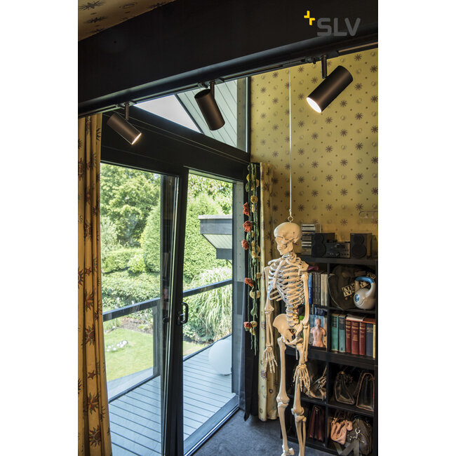 KIT DE SPOT NOBLO monophasé 2700K avec trois spots et un rail de 2 m