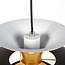 Modern round hanging lamp black with gold 3-layer - Titus