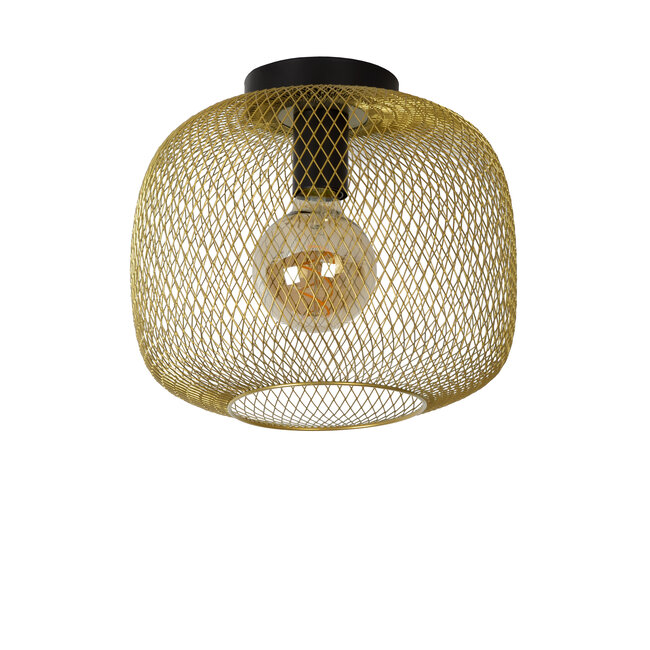 MESH - Plafonnière - Ø 30 cm - E27 - Mat Goud - 45185/30/02
