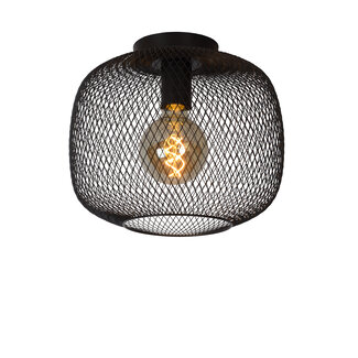 Lucide MESH - Ceiling lamp - Ø 30 cm - E27 - Black - 45185/30/30