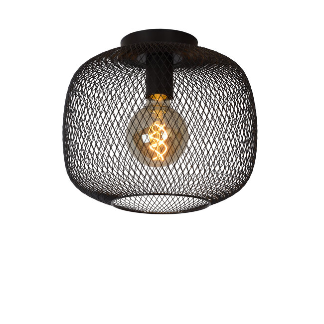 MESH - Ceiling lamp - Ø 30 cm - E27 - Black - 45185/30/30