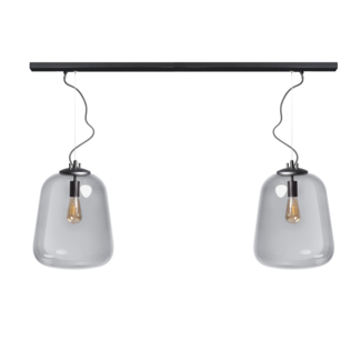 ETH Suspension Benn 2 lumières - noire - 120/8 cm