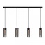 ETH Birdy pendant lamp, 4 lights, black, 130/8 cm, 05-HL4188-30