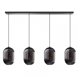 ETH Suspension Glamm 4 lumières - noir - 120 cm - 05-HL4575-3036