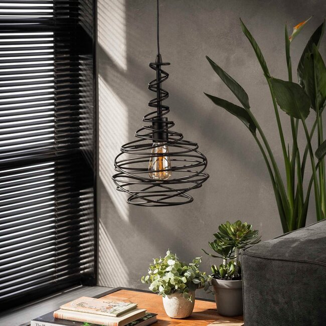 Lampe suspendue vintage 1x cône Ø25