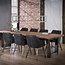 Table de salle à manger 300 tronc 60mm acier inoxydable noir
