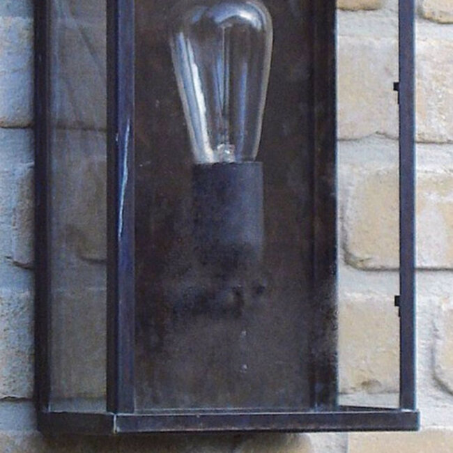 Vitrine pour lampe murale rurale 1L, petit modèle extérieur