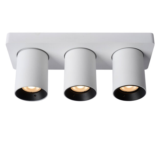 NIGEL - Ceiling spotlight - LED Dim to warm - GU10 - 3x5W 2200K/3000K - White