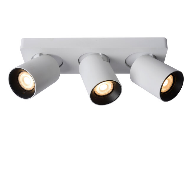NIGEL - Ceiling spotlight - LED Dim to warm - GU10 - 3x5W 2200K/3000K - White