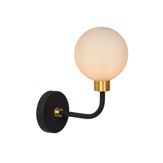 Lucide BEREND - Wandlamp Badkamer - G9 - IP44 - Zwart - 30265/01/30