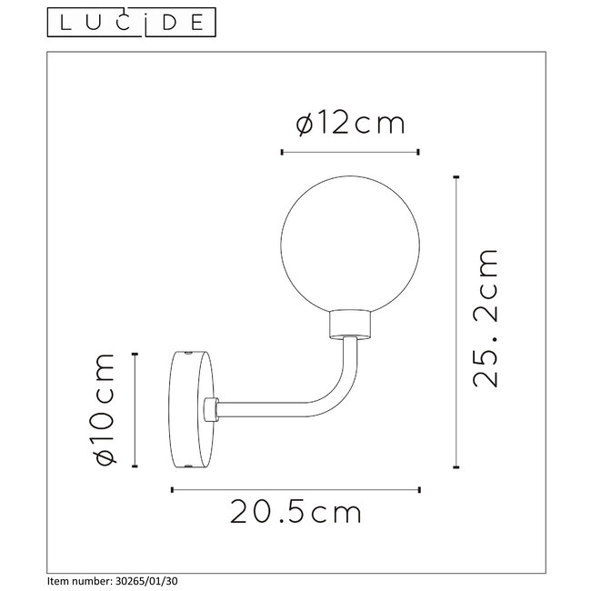 BEREND - Wandlamp Badkamer - G9 - IP44 - Zwart - 30265/01/30