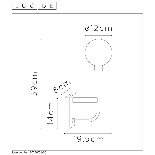 BEREND - Applique Salle de Bain - G9 - IP44 - Noir - 30266/01/30