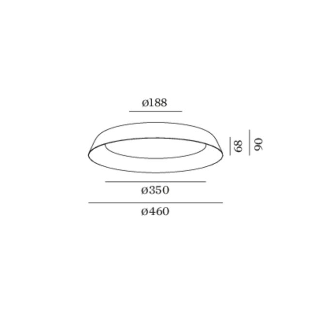 Applique / plafonnier TOWNA 3.0 LED IP44