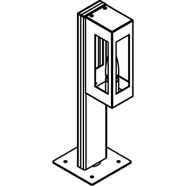 Polo tuinpaal 50cm zwart T795.500.32X