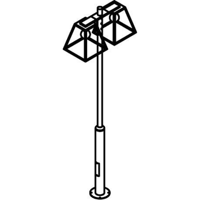 Polo lantern 308cm black W767.32X