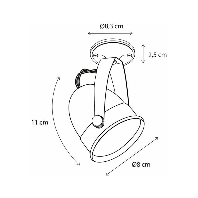 LED Opbouwspot COMÈTE MOUNTED BASE