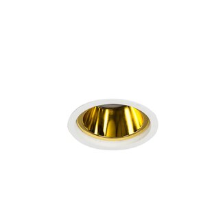 Authentage Country-style recessed spotlight AUREOLE GOLD REFLECTOR GU10