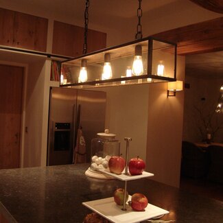 Authentage Suspension rurale en verre, longue chaîne 3L