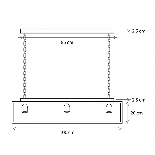 Belle suspension en bronze VIT004600 - Copy