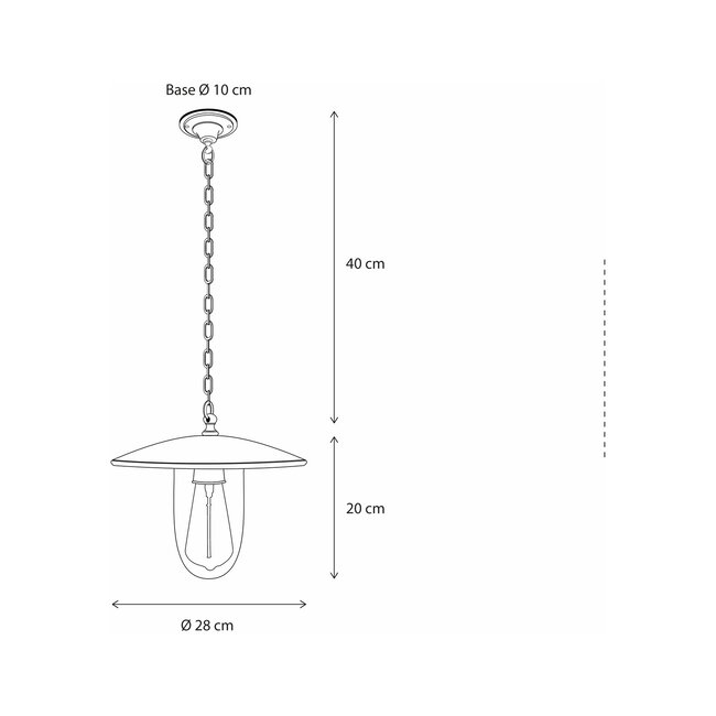 Landelijke hanglamp ELÉBASE ON CHAIN