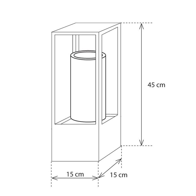 Rural LED floor lamp BELLEFEU VITRINE INDOOR TABLE