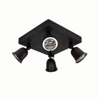 Authentage Surface-mounted spotlight FLEURE ON SQUARE BASE LARGE 4L