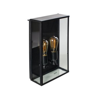 Authentage Country Wall Lamp Display Case WALL 2L LARGE outdoor