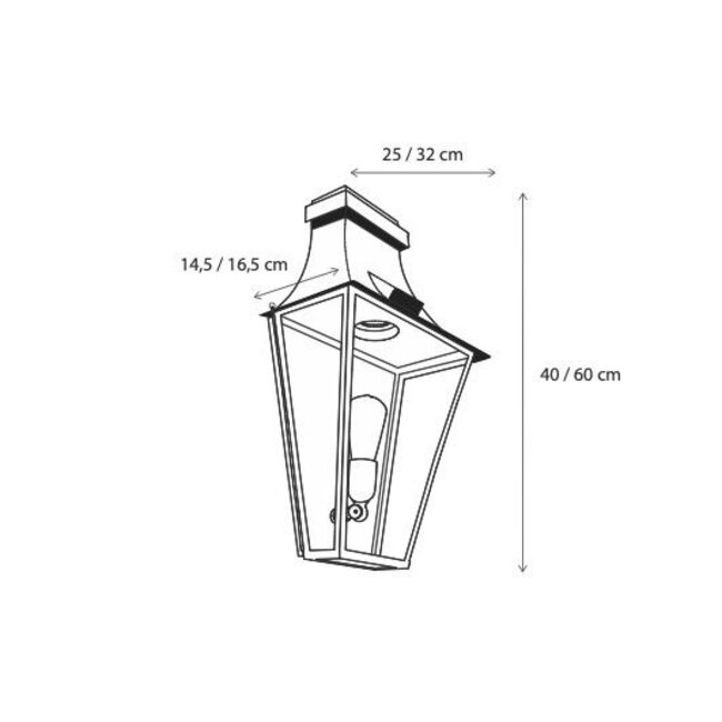 Applique murale de style champêtre GRACIEZE MALL PETITE 1L extérieur