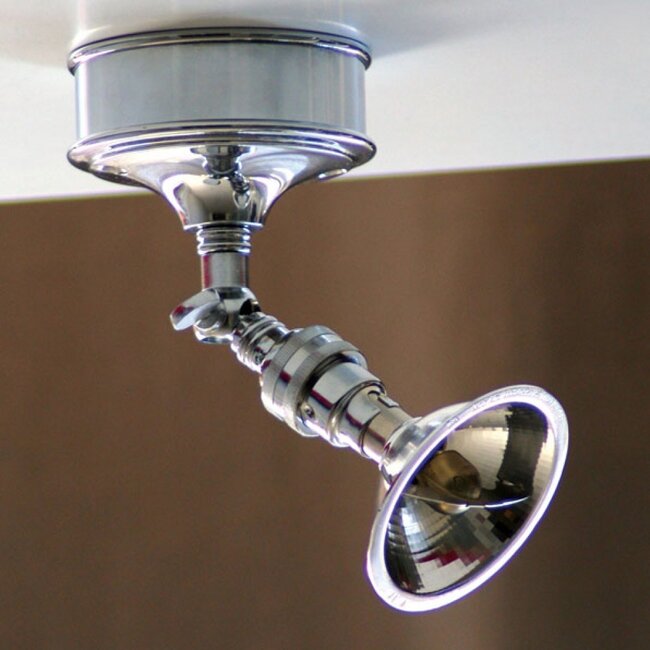 Surface-mounted spotlight MARRON ON ROUND BASE