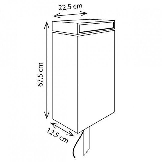 Landelijke Tuinpaal Q-BRI POLE SMALL