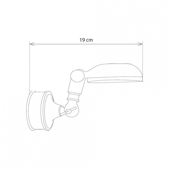 Applique murale extérieure CHARMOND WALL, style campagne