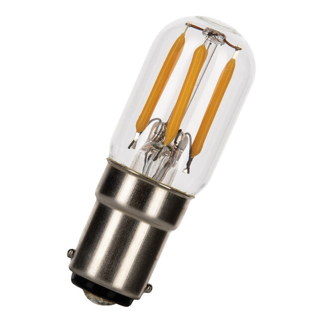 Ba15d LED lamp 2-25W warm white