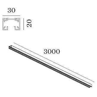 Wever & Ducré 1-Phase Track Profile Surface 3m