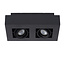 XIRAX - Plafondspot - LED Dim to warm - GU10 - 2x5W 2200K/3000K - Zwart - 09119/11/30